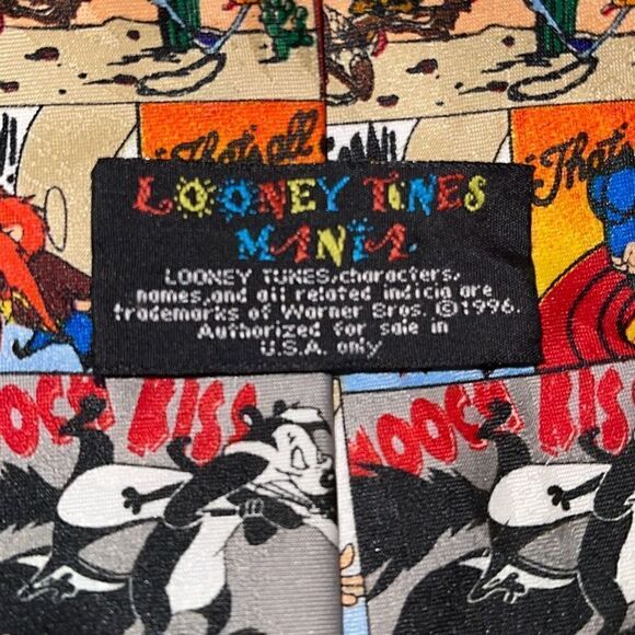Vintage Looney Tunes Mania 53” Tie - Picture 6 of 8